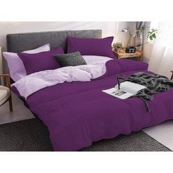Γαρύφαλλο Σετ Σεντόνια King Size Βαμβακοσατέν 240x270 Μωβ-Λιλά