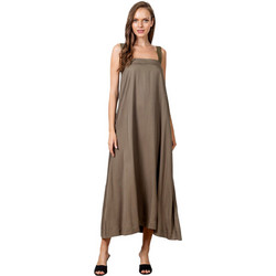 AGGEL Midi Καλοκαιρινό Καθημερινό Φόρεμα Χακί SS33328KF-46