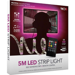 RED5 LED LIGHTS STRIP ΜΗΚΟΥΣ 5 ΜΕΤΡΩΝ ΜΕ ΛΕΙΤΟΥΡΓΙΑ ΦΩΤΟΡΥΘΜΙΚΟΥ (88789)