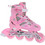 Nils Extreme Inline Αυξομειούμενα Rollers Παιδικά Ροζ NH18366