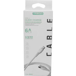 Treqa CA-8643 USB-A to USB-C 1m White Z698346