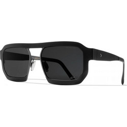 Blackfin BF924 C1331 Ανδρικά Γυαλιά Ηλίου Oversized Κοκάλινα Μαύρα με Μαύρο Polarized Φακό