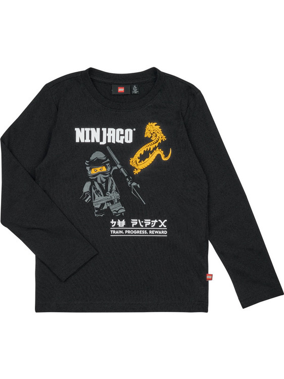 Lego Wear Παιδικό T-Shirt Μακρυμάνικο Μαύρο 12010876-995