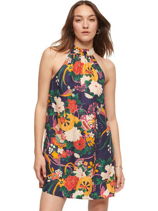 Superdry Ovin Mini Καλοκαιρινό Φόρεμα Floral W8011458A-9WY