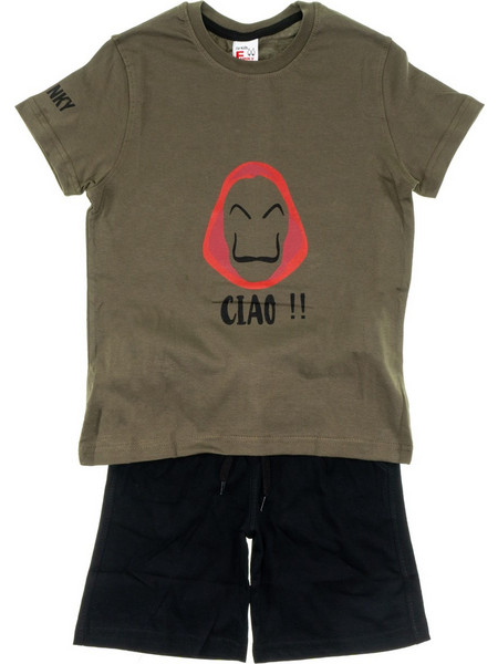 Funky σετ μπλούζα με βερμούδα Chiao