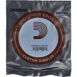 D'Addario EXPPB045 Χορδή Ακουστικής Κιθάρας Phosphor Bronze 45"