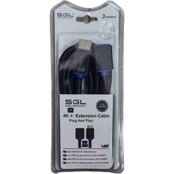 Καλώδιο HDMI 90 Angle HDMI Male to HDMI Female 3m Black 095677