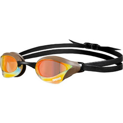 Arena Cobra Core Swipe Mirror Racing Γυαλάκια Κολύμβησης Ενηλίκων Αντιθαμβωτικά Μαύρα Πορτοκαλί