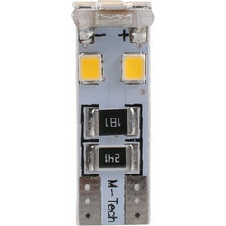 M-tech T10 / W5W LED Λευκό 8 SMD 12V 5W 1τμχ