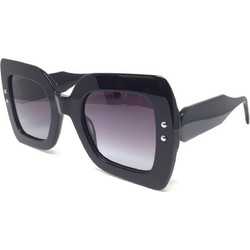 Oliver BS8122 C4 Γυναικεία Γυαλιά Ηλίου Oversized Κοκάλινα Μαύρα με Μαύρο Degradee Φακό