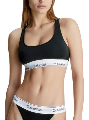 Calvin Klein Αθλητικό Μπουστάκι με Μέτρια Στήριξη Μαύρο 0000F3785E-001