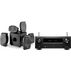 Denon AVR-X2800H + Focal Sib Evo Atmos Πλήρες Set Home Cinema 5.1.2 150W με Wi-Fi Black
