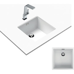 Teka Radea R10 40.40 M-TG Υποκαθήμενος Νεροχύτης Γρανίτη White 45.6x45.6cm