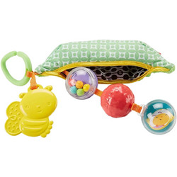 Fisher-Price Μπιζέλια Υφασμάτινη Κουδουνίστρα Μαράκα για Νεογέννητα