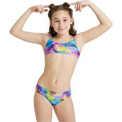 Arena Top Allover Αθλητικό Παιδικό Μαγιό Bikini Set για Κορίτσι Πολύχρωμο 005236-200