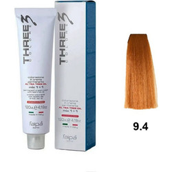 Faipa Three Color 9.4 Ξανθό Πολύ Ανοιχτό Χάλκινο Μόνιμη Βαφή Μαλλιών 120ml