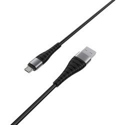 Borofone BX32 Braided USB 2.0 to micro USB Cable Μαύρο 1m