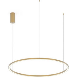 LUCE Hoop Κρεμαστό Φωτιστικό Οροφής Μονόφωτο LED με Ρυθμιζόμενο Λευκό Φως Χρυσό 8031414884926
