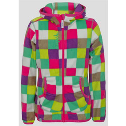 Icepeak Cate Γυναικεία Ζακέτα Fleece Μακριά με Κουκούλα και Φερμουάρ Πολύχρωμη 8-51822670-634