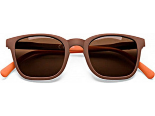 Doubleice Light Sun Brown Ανδρικά Γυαλιά Ηλίου Τετράγωνα Κοκάλινα Καφέ με Καφέ Καθρέπτη Φακό