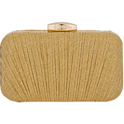 Τσαντάκι Clutch Από Ύφασμα Και Glitter 19Χ11Χ4CM - Χρυσό