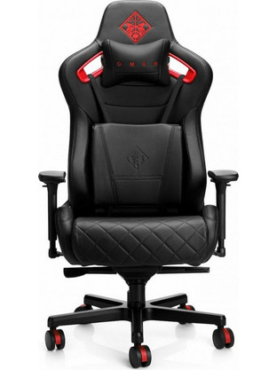 HP Omen Citadel Καρέκλα Gaming Δερματίνης με Ρυθμιζόμενα Μπράτσα Μαύρη Κόκκινη 6KY97AA
