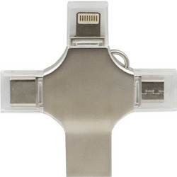 Treqa TR-2026 32GB USB Stick 3.2 Gen 1 με USB-A & micro USB, USB-C, Lightning