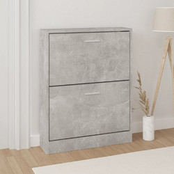 vidaXL Παπουτσοθήκη Ξύλινη Γκρι Μ59xΠ17xΥ81cm 342537