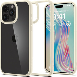 Spigen Crystal Hybrid Back Cover Sand Beige (iPhone 15 Pro Max)