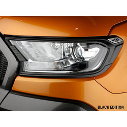 ΔΙΑΚΟΣΜΗΤΙΚΟ ΚΑΛΥΜΜΑ ΦΑΝΑΡΙΟΥ ΕΜΠΡΟΣ FORD RANGER '15 ΜΑΥΡΟ (ΖΕΥΓΟΣ)