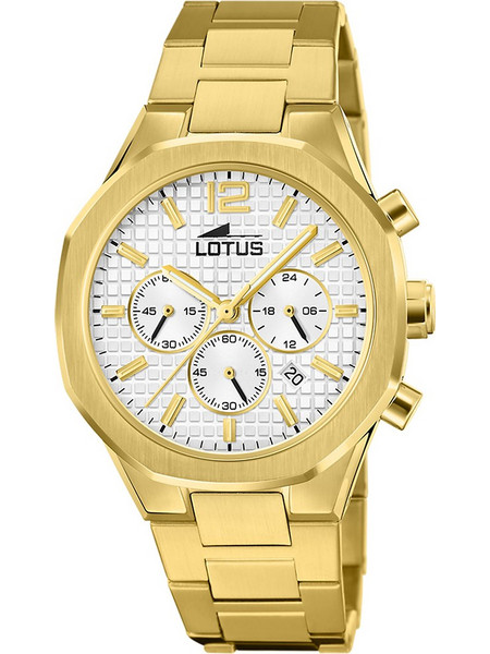 Lotus Ανδρικό Ρολόι Χρονογράφος με Ασημί Μεταλλικό Μπρασελέ 18868/1