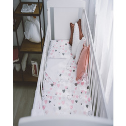 Bubaba σετ για κρεβάτι 2 τμχ pink hearts 50078