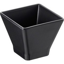 Μπωλάκι μελαμίνης finger-food 8x8xΥ6 3cm μαύρο Leone - Σετ 12 c471836