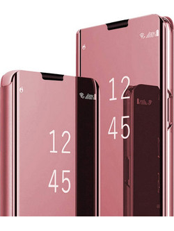 Θήκη Xiaomi Redmi Note 10 5G / Poco M3 Pro / Poco M3 Pro 5G Smart Cover Clear View Standing Cover -Rose Gold