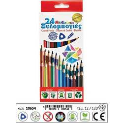Mr. Colour Ξυλομπογιές Σετ 24τμχ 0654