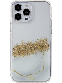DFANS DESIGN Dua Color Starlight Shining Θήκη Σιλικόνης Apple iPhone 14 Pro Max Λευκό
