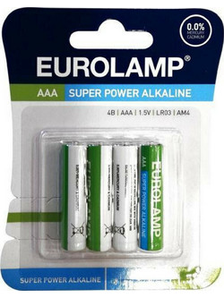 Eurolamp Super Power Alkaline AAA 4τμχ