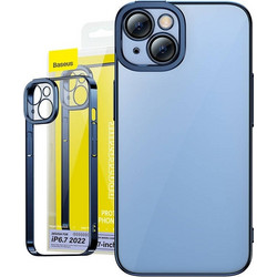 Baseus Glitter Back Cover Transparent / Blue (iPhone 14 Plus)
