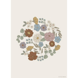 Little Dutch Poster A3 Vintage Little Flowers