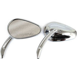 BULLET MIRROR SET, WITH SCULPTED STEM
