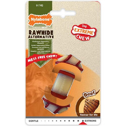 NYLABONE EXTREME CHEW BEEF FLAVOUR ΠΑΙΧΝΙΔΙ ΜΑΣΗΣΗΣ ΣΚΥΛΟΥ ΜΕ ΓΕΥΣΗ ΜΟΣΧΑΡΙ ΧSMALL