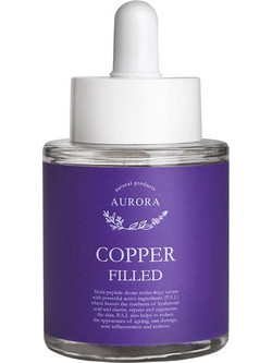 Aurora Natural Products Copper Filled Face Ενυδατικό Serum Προσώπου με Πεπτίδια 30ml