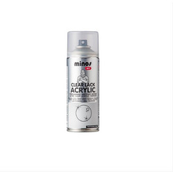 Minos Clear Lack Acrylic Σπρέι Βερνίκι Διάφανο Gloss 400ml