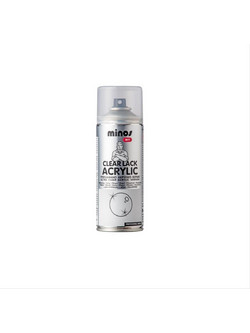 Minos Clear Lack Acrylic Σπρέι Βερνίκι Διάφανο Gloss 400ml