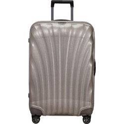 Samsonite C-Lite Βαλίτσα Μεγάλη 75x51x31cm με 4 Ρόδες Ασημί