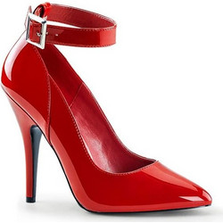 Pleaser Seduce-431 Γόβες με Λουράκι με Stiletto Τακούνι Κόκκινες