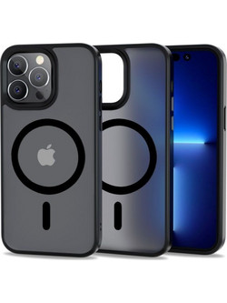 100.0925 ΘΗΚΗ MATTE MAG COVER BACK ΜΑΥΡΗ IPHONE 14