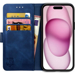 Rosso Element PU Θήκη Πορτοφόλι Apple iPhone 15 Plus - Blue (8719246401329)