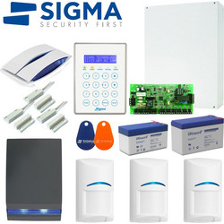 Sigma Security Set Apollo 32 Dione Grey & Blue Ενσύρματο Σύστημα Συναγερμού με 3 Ανιχνευτές Κίνησης, 3 Αισθητήρες Πόρτας, 2 Σειρήνες, 2 Tag, Κέντρο, Πληκτρολόγιο (GSM)
