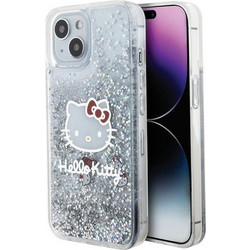 Hello Kitty Θήκη Πλάτης με Γκλίτερ για iPhone 15 - Διάφανο